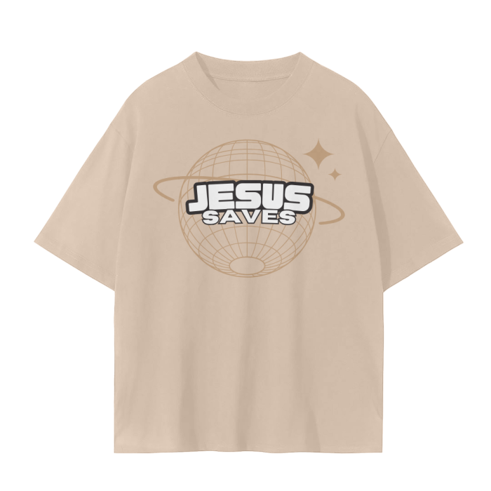 "Jesus Saves" Seamless Oversize T