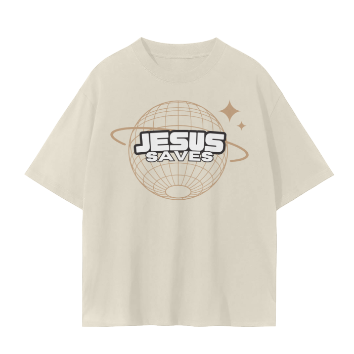 "Jesus Saves" Seamless Oversize T